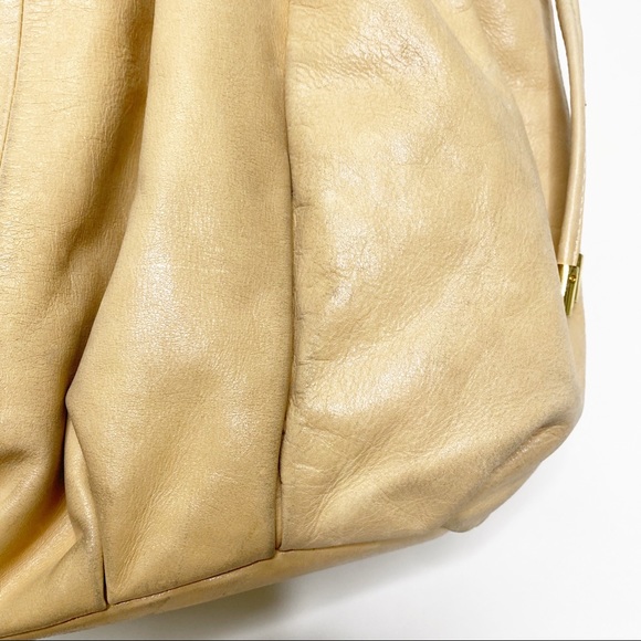 Badgley Mischka Leather Hobo Bag Tan - Picture 13 of 16